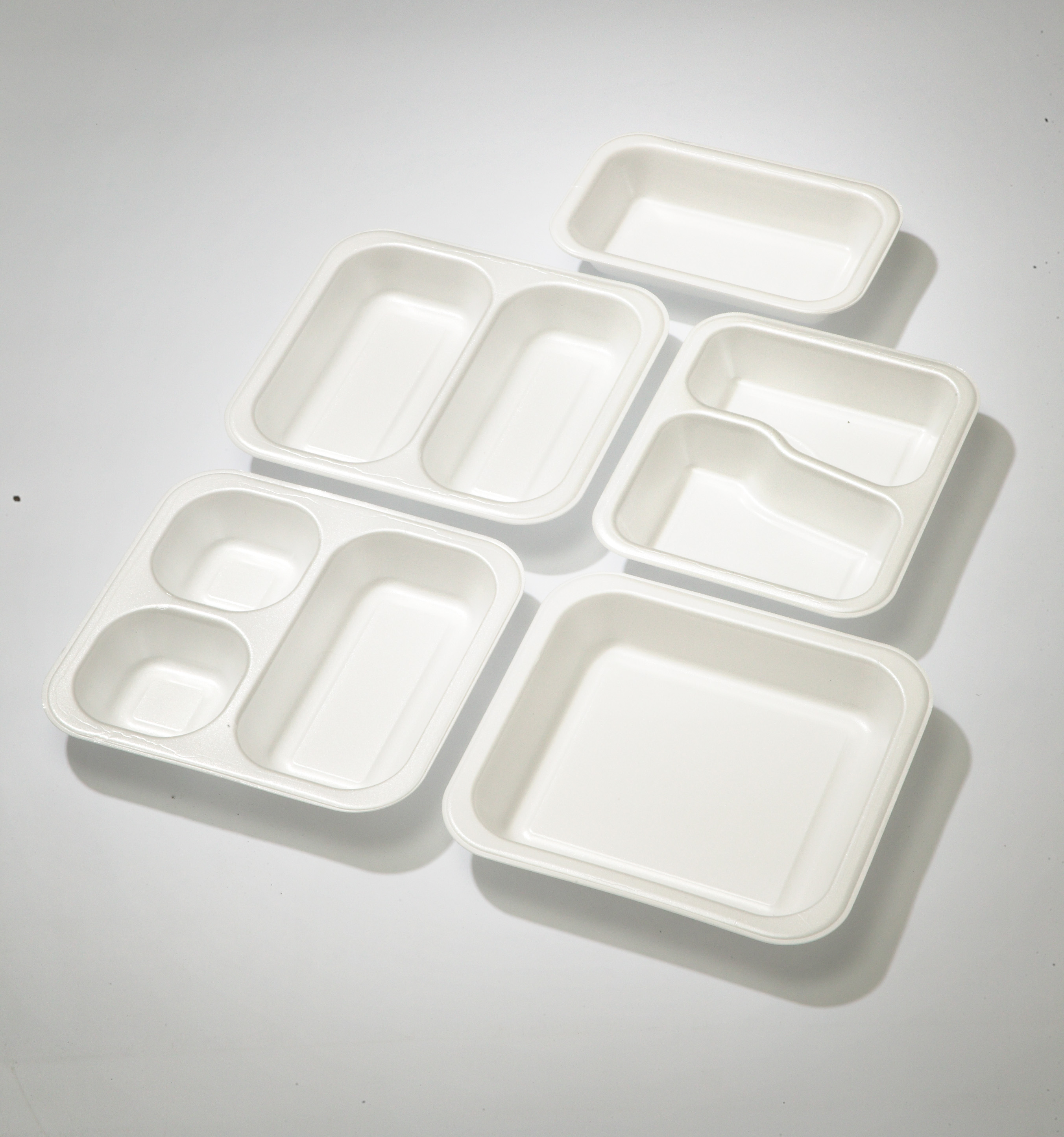 Menüschale 609 1-fach 1000ml.weiß  laminiert, 242x150x55 mm