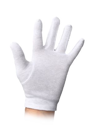 Baumwollhandschuhe weiß, Größe 12/L