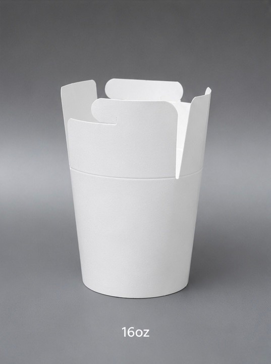 Dönerboxen 16 Oz, 500 ml weiß ohne Druck
