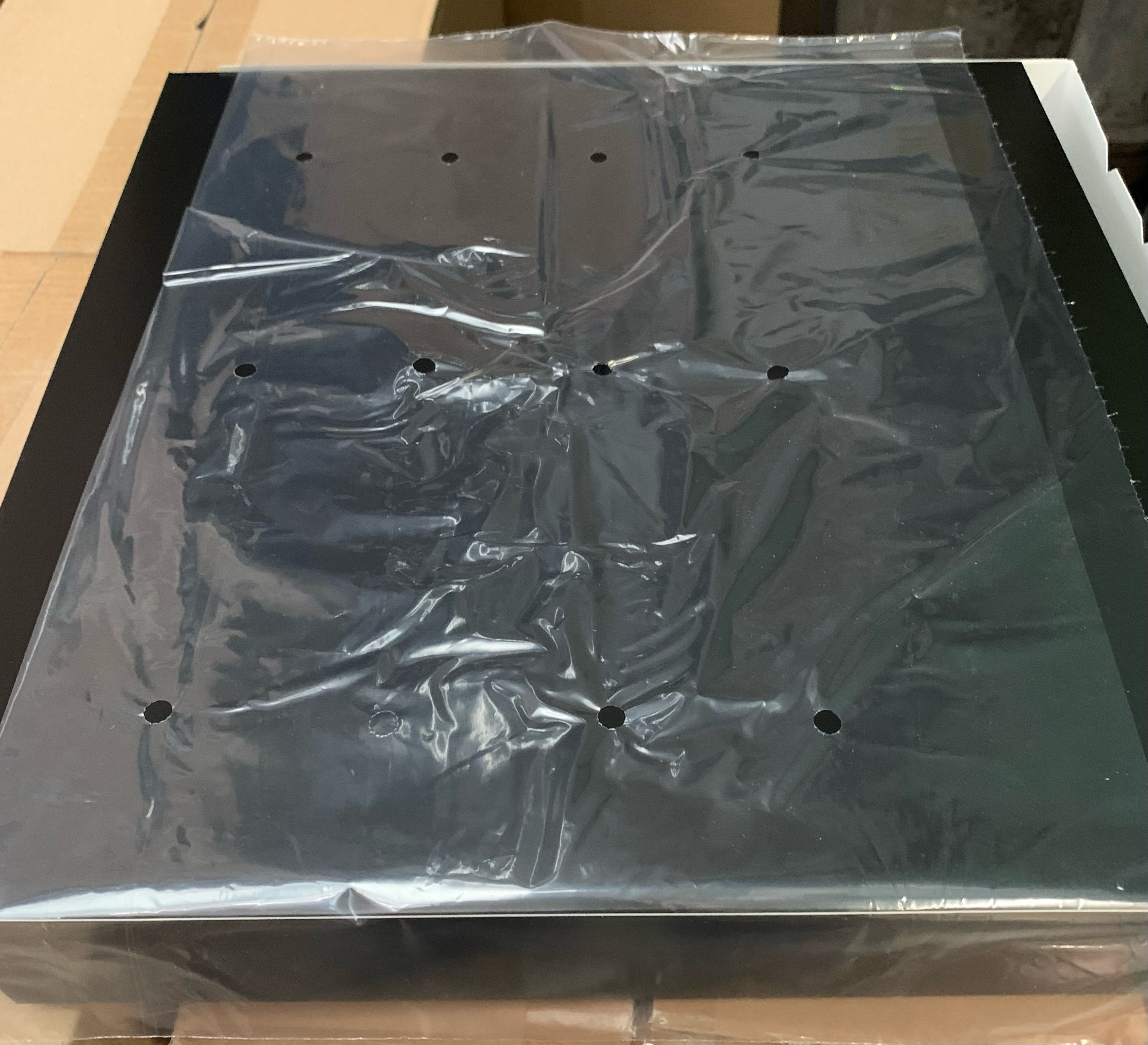 Polyethylen-Flachbeutel für Salat, 380x260+30 mm, transparent, 12x gelocht