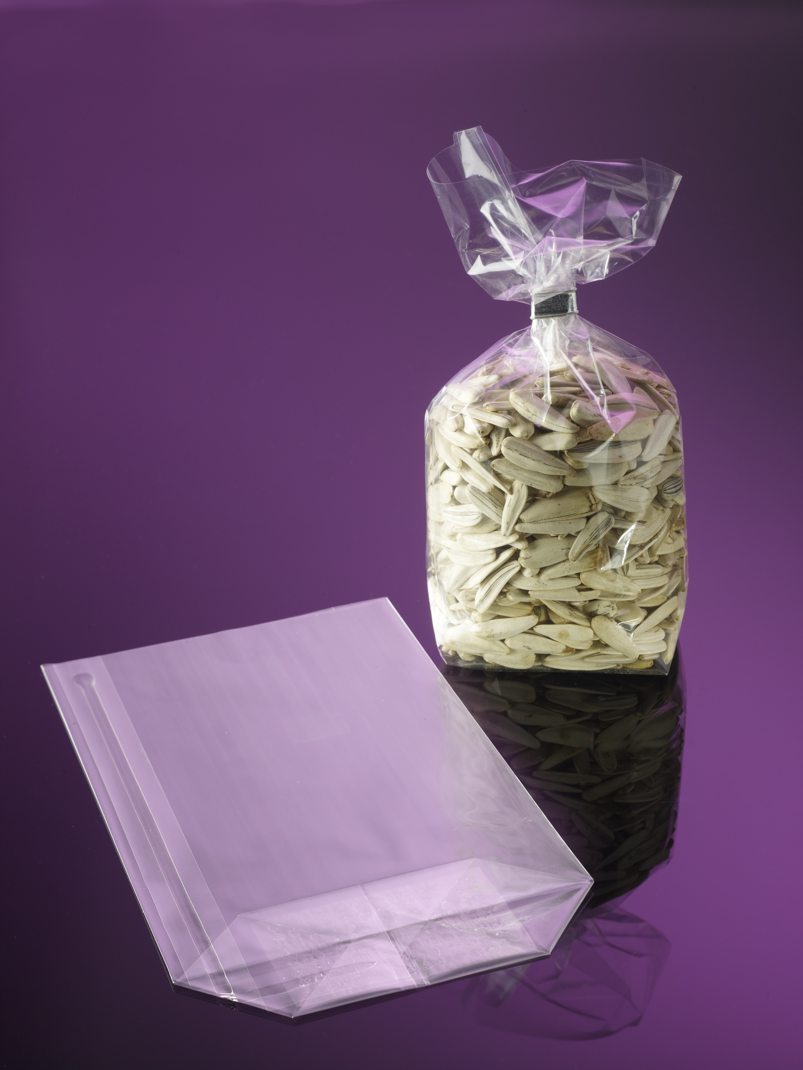 Zellglas-Bodenbeutel 30 my coex., ohne Druck, 100 x 175 mm (Breite x Länge)