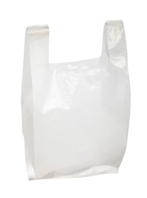 HDPE-Hemdchentragetache, geblockt, weiß, 300+200x600 mm